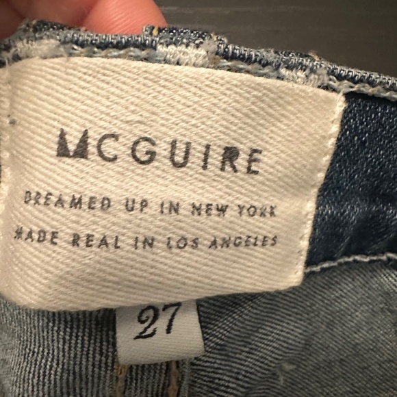 McGuire Newton High Rise Skinny Jeans Distressed Women's Size 27 - Picture 4 of 6